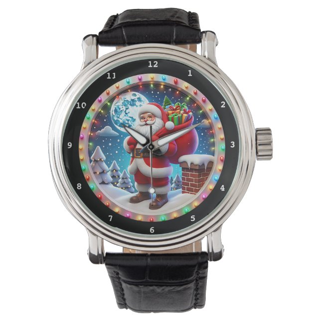 Montre Santa Claus with Presents Winter Scene (devant)