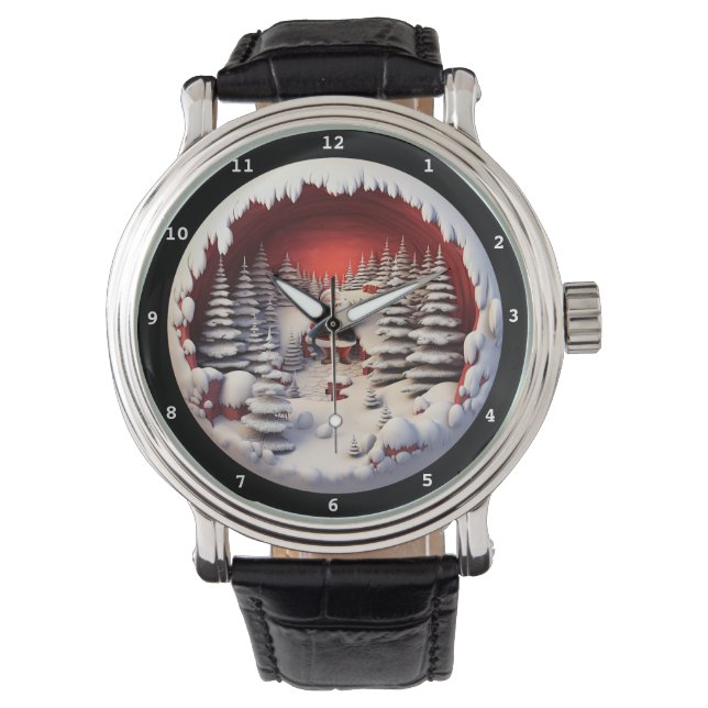 Montre Santa's Snowy Forest Timepiece  (devant)