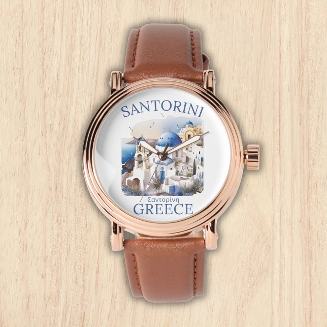 Montre Santorini Greece Paradise Island (Créateur téléchargé)
