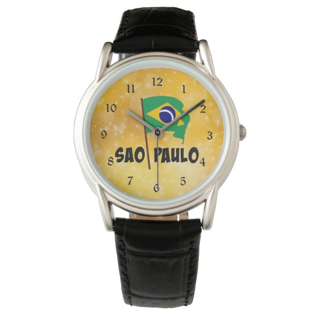 Montre Sao Paulo, drapeau du Brésil (devant)