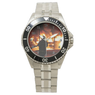 Montre Sapeur-pompier dans les flammes