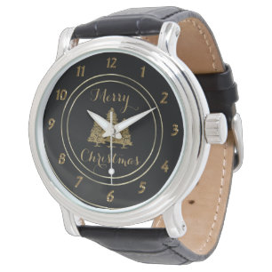 Montre Sapin de Noël en Or
