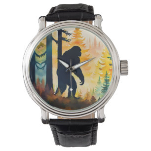 Montre Sasquatch Automne Paysage Coucher de soleil