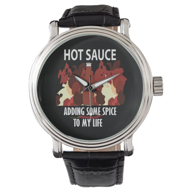 Montre Sauce Piquante Ketchup Feu Piment Rouge  (devant)