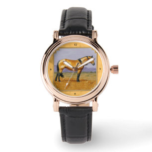 Montre Sauvage Golden Buckskin Cheval Jaune
