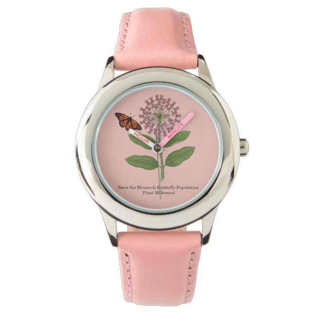Montre Sauver la population de papillons monarques pour l (devant)