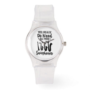 Montre Saxophone - Types de saxophones