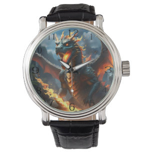 Montre Scary Fire Respiration Dragon, Homme Watch