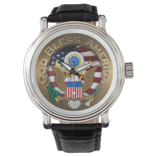 Montre Sceau des États-Unis d'Amérique - Dieu béni l'Amér