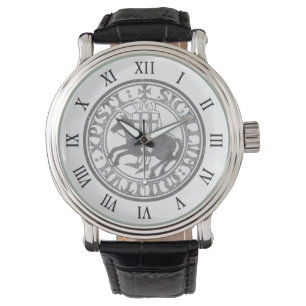 Montre Sceau des Templiers Deux Chevaliers Médaillon de C