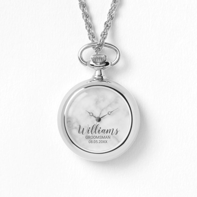 Montre Scénario moderne - Groomsman personnalisé (Recto)