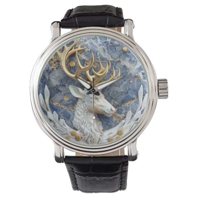 Montre Scène festive de merveilleux renne (devant)