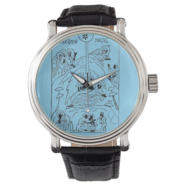 Montre Scène minimale de la Nativité orthodoxe (devant)