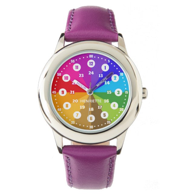 Montre Schulanfangsgeschenk Lernuhr Kinder-Armbanduhr (devant)