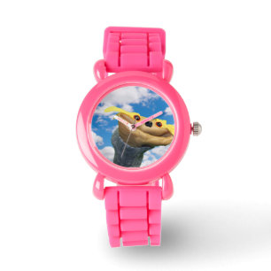 Montre scintillante rose de Chester