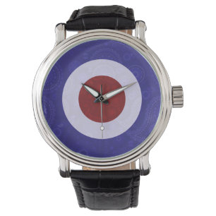 Montre Scooter de cible de mod d'impression de Paisley