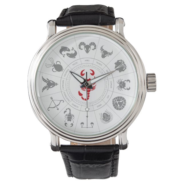 Montre Scorpio Zodiac cadeau d'anniversaire (devant)