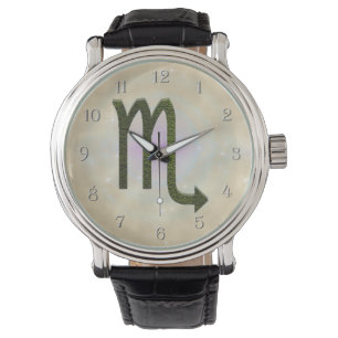 Montre Scorpion couleur signe astrologique Zodiac
