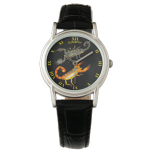 Montre Scorpions Fractés colorés de Scorpio psychédél