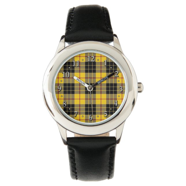 Montre Scottish Clan MacLeod Famille Tartan Plaid (devant)