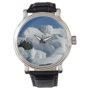 Montre Sculpture de neige d'ours polaire, Québec, Canada