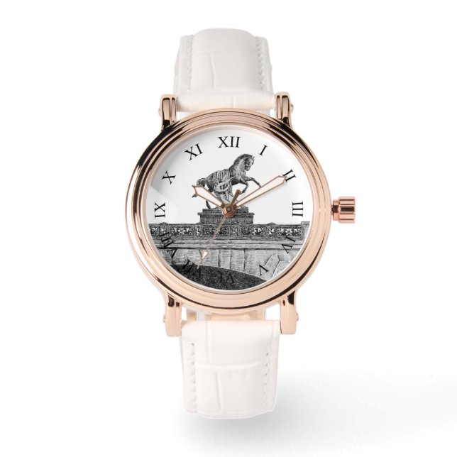 Montre sculpture vintage sur le pont Anichkov (Recto)