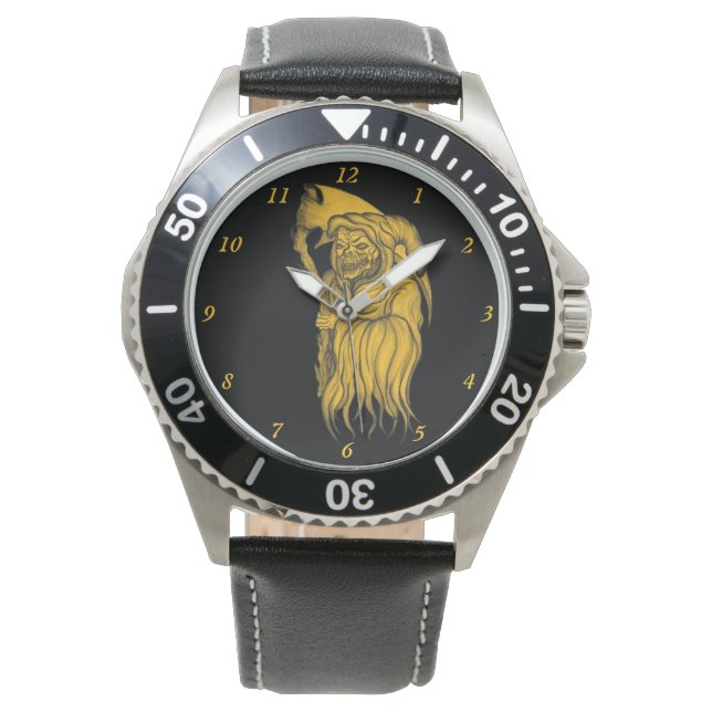 Montre Scythe man - La Mort, Faucheuse Grim (devant)