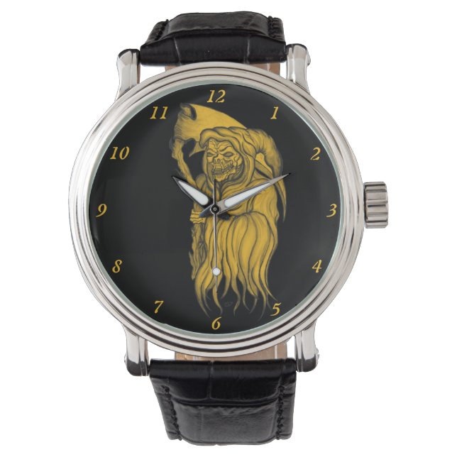 Montre Scythe man - La Mort, Faucheuse Grim (devant)