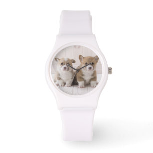 Montre Se reposer de deux corgis de Gallois