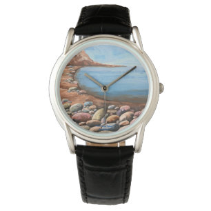 Montre Sea Coast Art Peint À La Main
