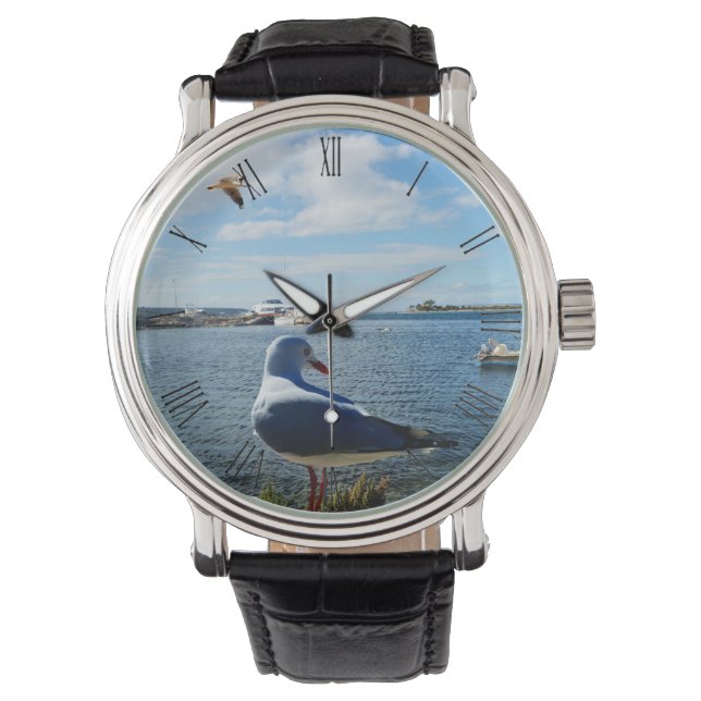 Montre Seagull Watching Bots, Mens Wristwatch (devant)