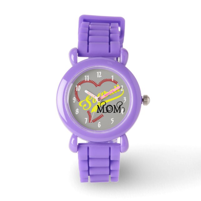 Montre Seam Stitch Heart Softball Maman Seams Ball Fa Wat (Recto)