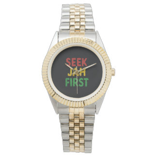 Montre Seek Jah First Rastafarian Reggae Rasta Colors
