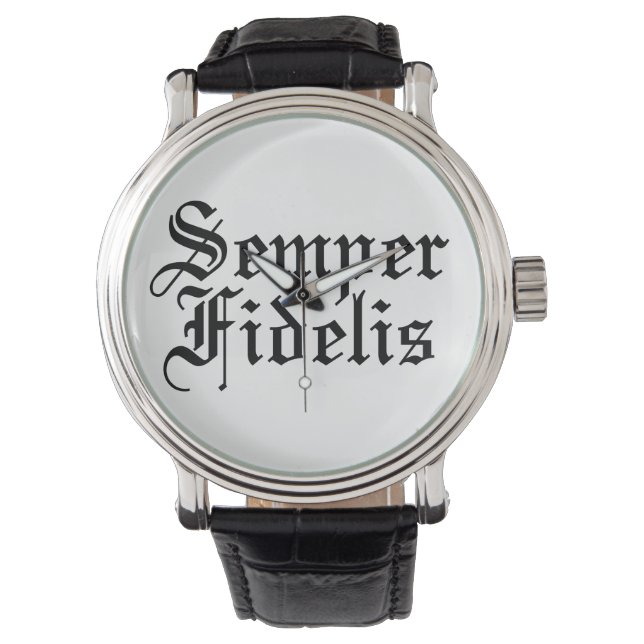 Montre Semper Fidelis - Expression latine (devant)