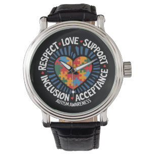 Montre Sensibilisation à l'autisme Respect autistique Amo
