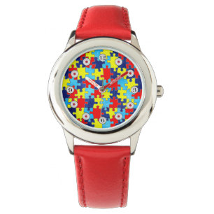 Montre Sensibilisation sur l'autisme-Puzzle par Shirley T