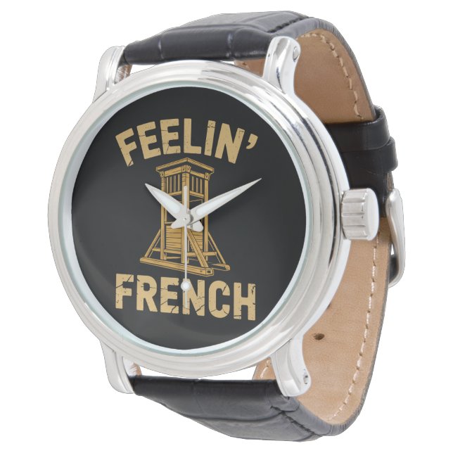 Montre Sentiment guillotine vintage français (Incliné)