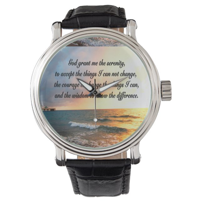 MONTRE SERENE SERENITY PRAYER SUNRISE PHOTO (devant)