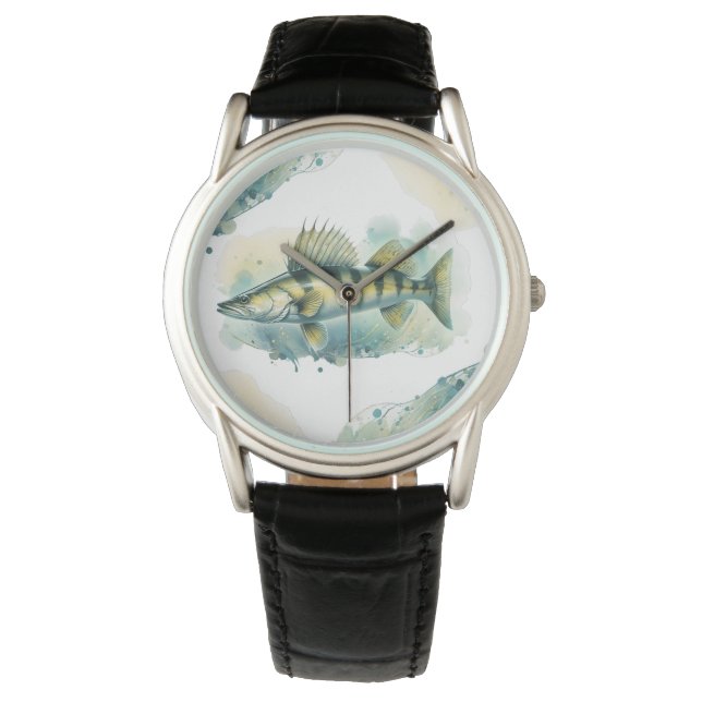 Montre Série aquarelle : Zander/Walleye (devant)