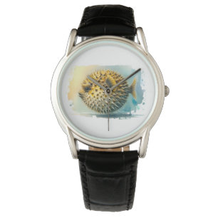 Montre Série d'aquarelles : Poisson soufflé