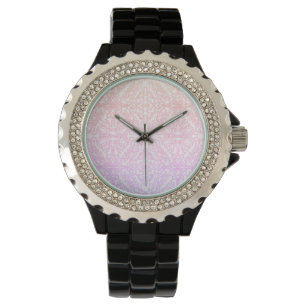 Montre Série de motifs de mandala Soft Pink Dream