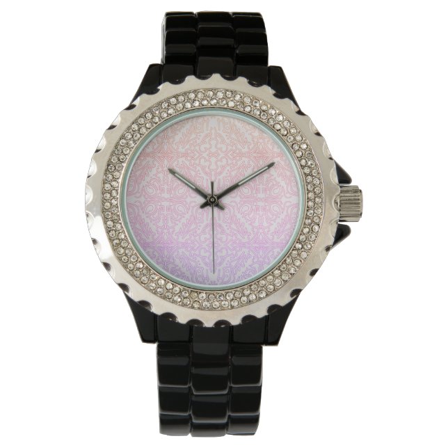 Montre Série de motifs de mandala Soft Pink Dream (devant)