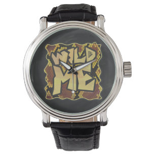 Montre Serpent Wild Me Brown et imprimé or
