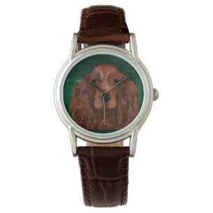 Montre Setter irlandais rouge