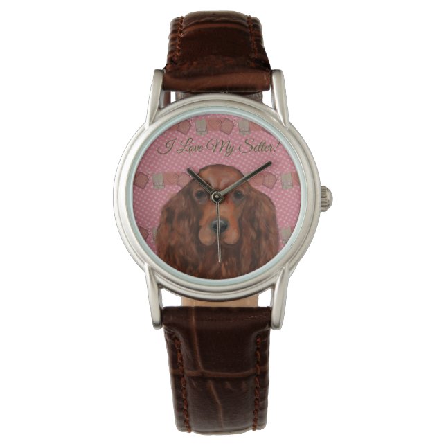Montre Setter rouge irlandais (devant)