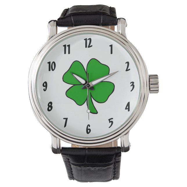 Montre Shamrock irlandais (devant)