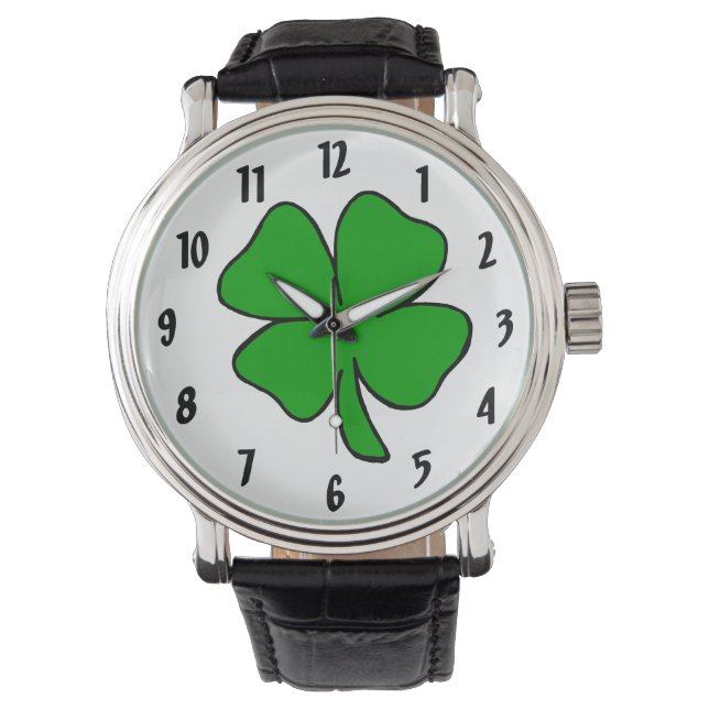 Montre Shamrock irlandais (devant)