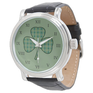 Montre Shamrock irlandais Vintage pour hommes