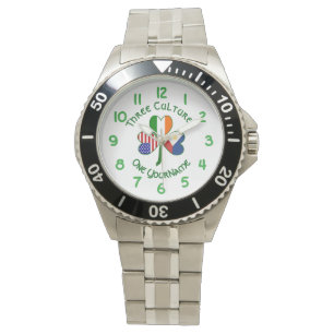 Montre Shamrock philippin irlandais des drapeaux américai