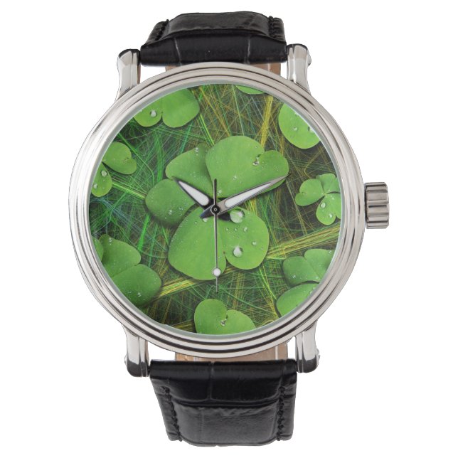 Montre Shamrock vert St Patrick iPhone 5 Coque-Mate (devant)